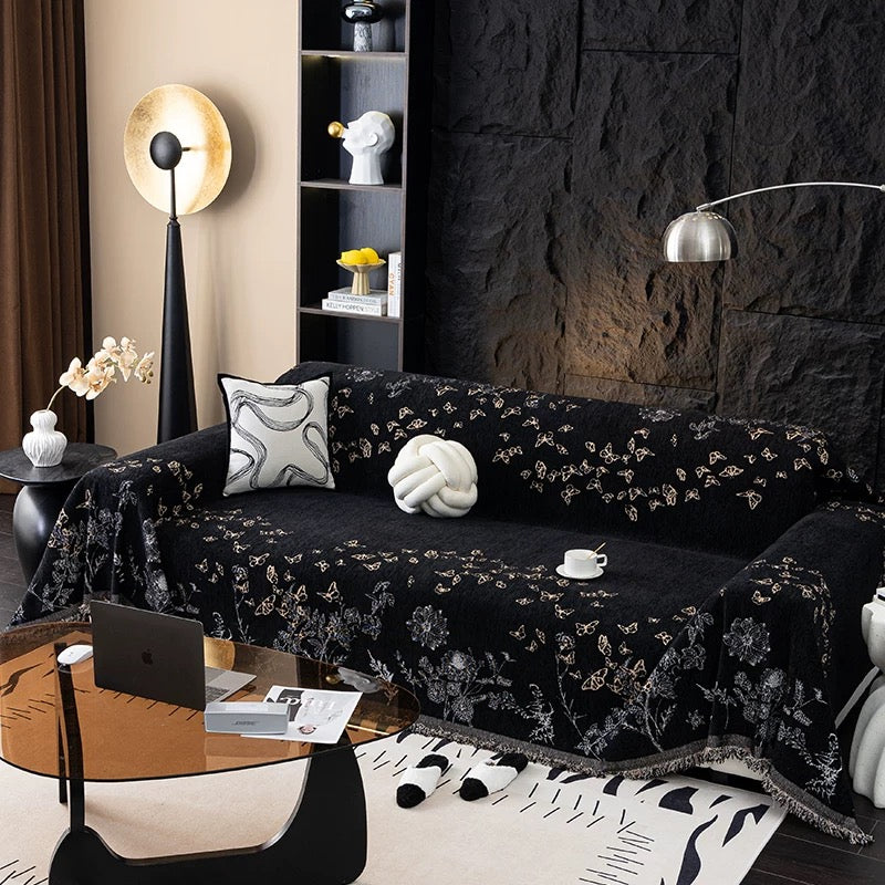 Flower and Butterfly Sofa Cover
