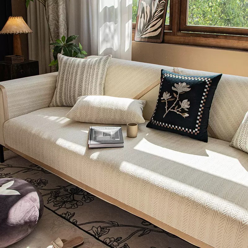 Colcover Fishbone Thread Anti Slip Sofa Cushion