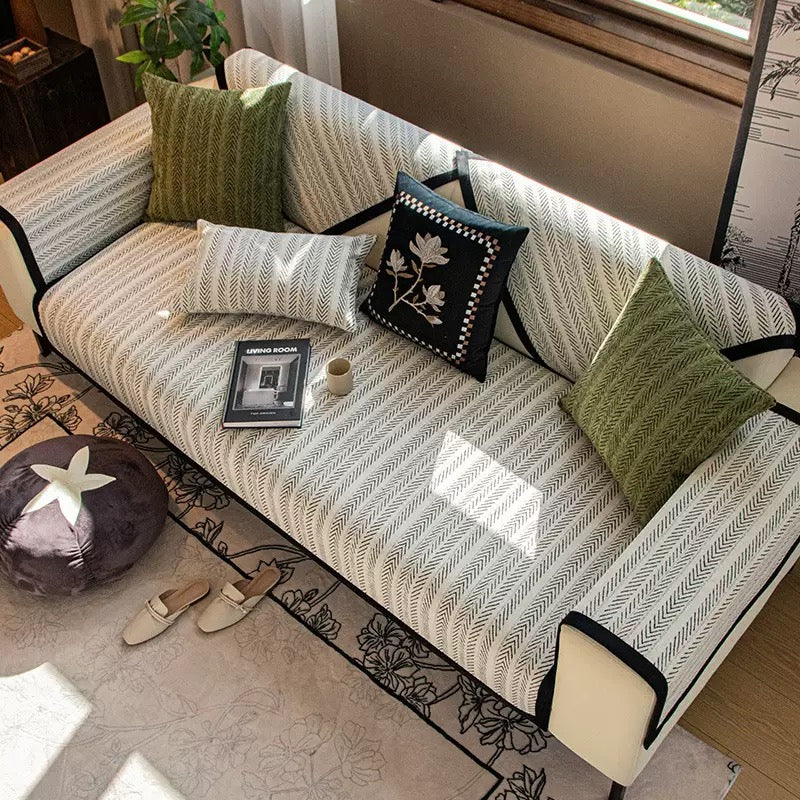 Colcover Fishbone Thread Anti Slip Sofa Cushion