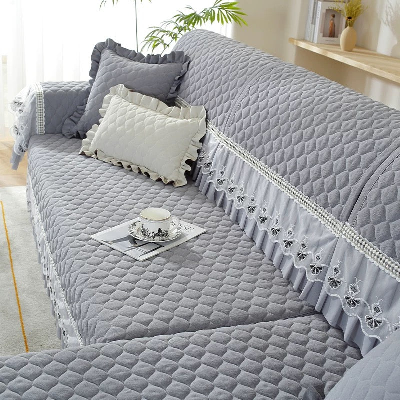 Colcover Silicone bottom sofa cushion combination set