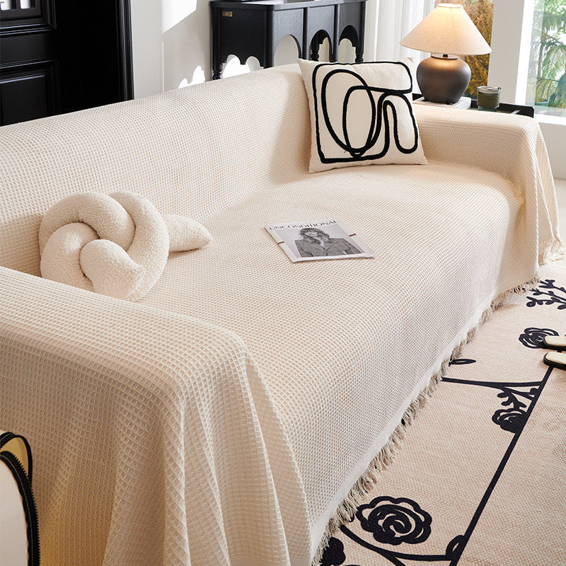 Colcover Waffle Minimalist Sofa Cover