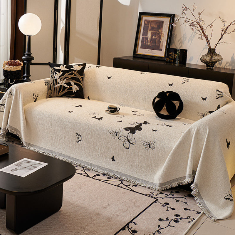 Flower and Butterfly Sofa Cover