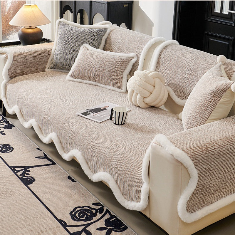 Cream Style Irregular Sofa Cushion