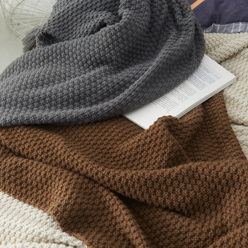 Colcover Tassel Knitted Blanket