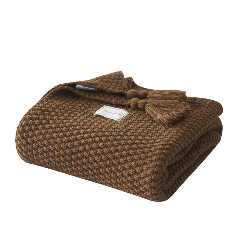 Colcover Tassel Knitted Blanket