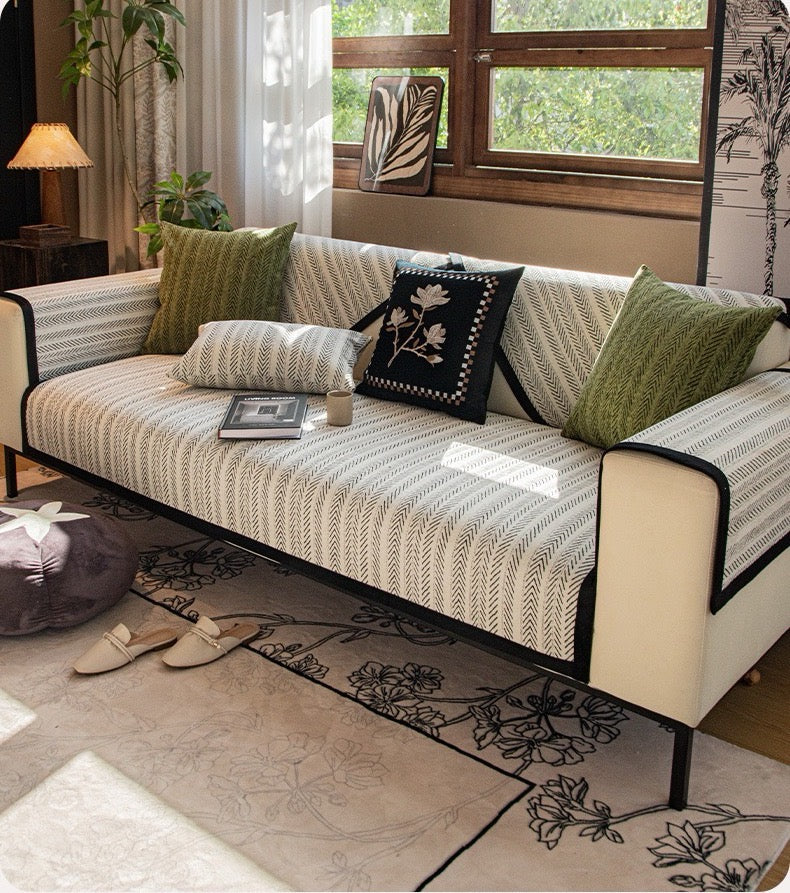 Colcover Fishbone Thread Anti Slip Sofa Cushion