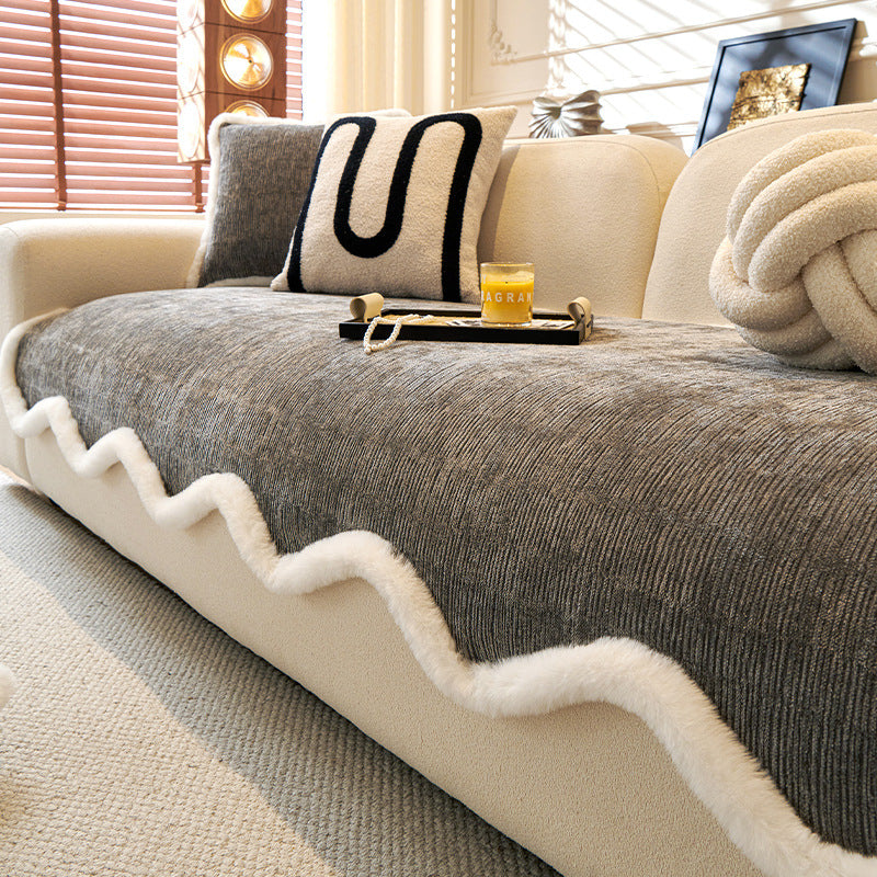 Cream Style Irregular Sofa Cushion