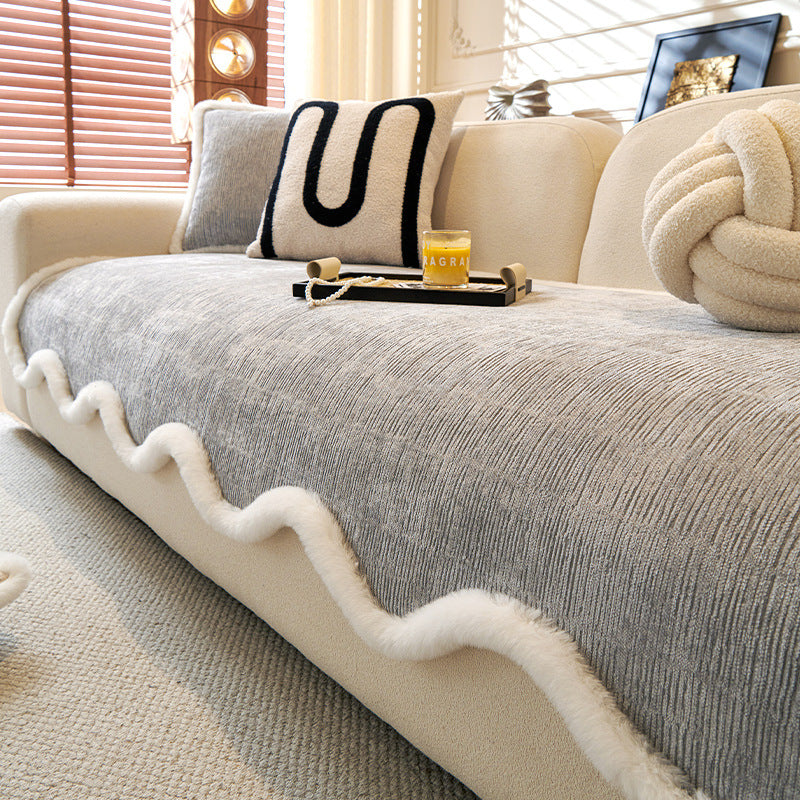 Cream Style Irregular Sofa Cushion