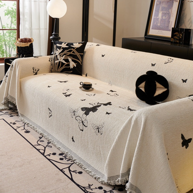 Flower and Butterfly Sofa Cover