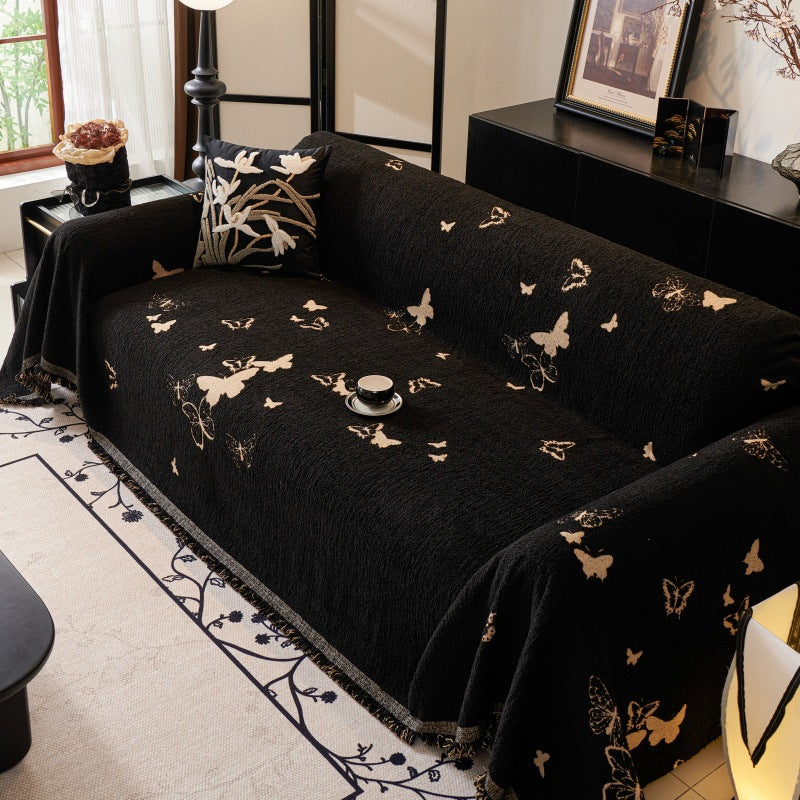Flower and Butterfly Sofa Cover