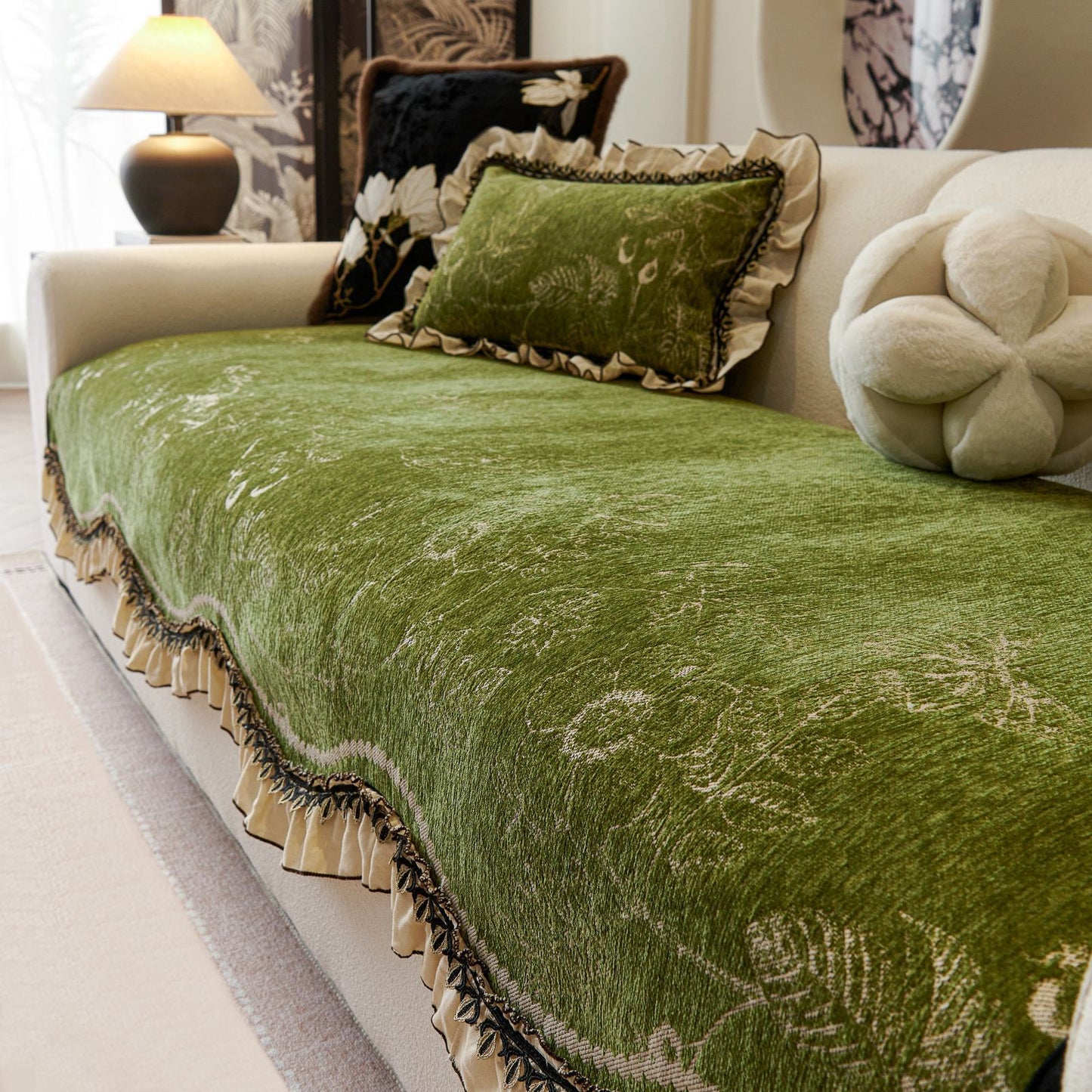 Butterfly and Flower Sofa Cushion