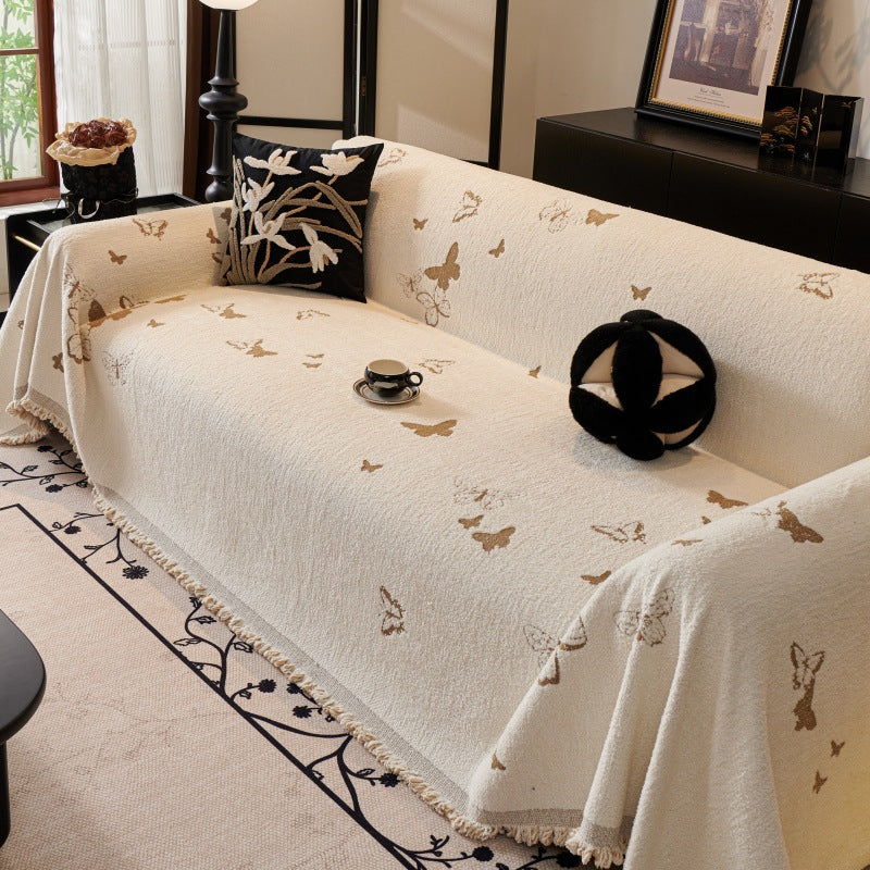Flower and Butterfly Sofa Cover