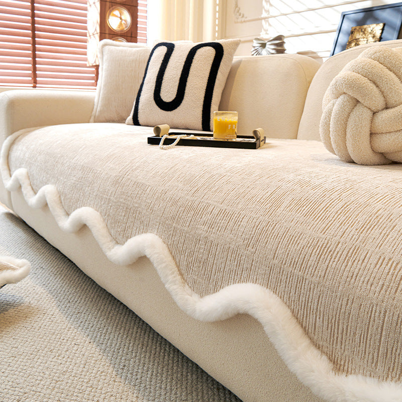 Cream Style Irregular Sofa Cushion