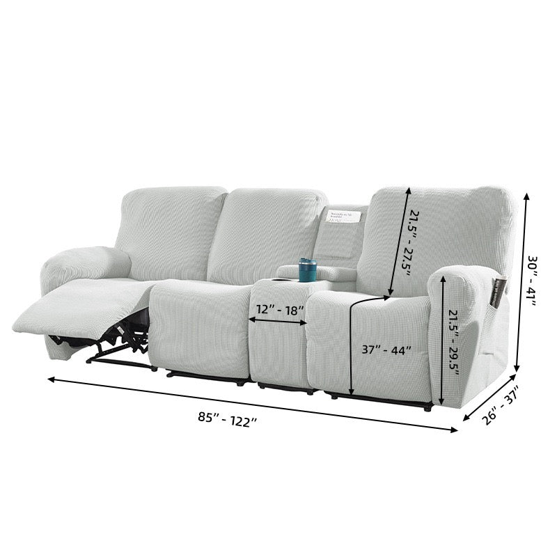 Colcover Lying Chair Sofa Cover With Center Console