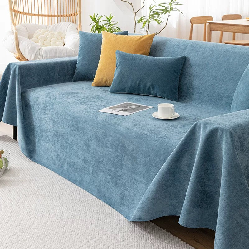 Colcover Fabric Solid Color Waterproof Sofa Cover