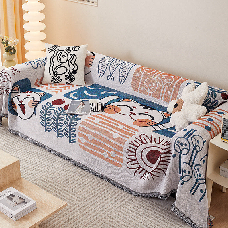 Cartoon Bohemian Sofa Cover