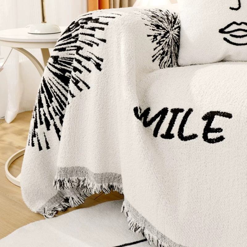 Nordic Style Fireworks Sofa Towel