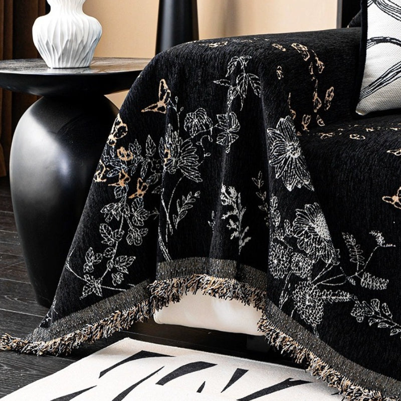 Flower and Butterfly Sofa Cover