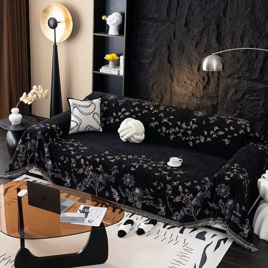 Flower and Butterfly Sofa Cover