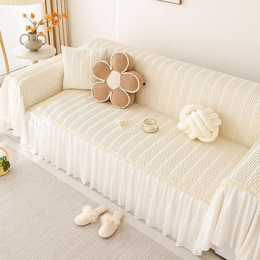 Light French Cream Style Sofa Cover