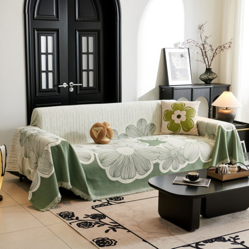 Floral Anti Slip Sofa Cover