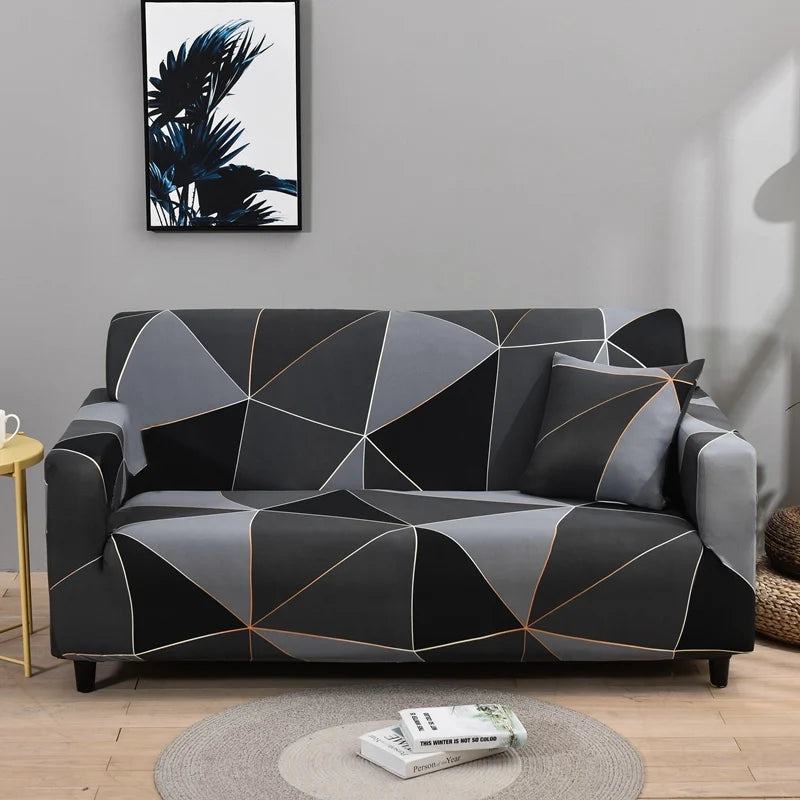 Modern Diagonal Line Sofa Cover