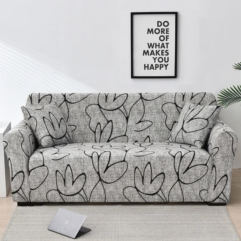 Modern Diagonal Line Sofa Cover