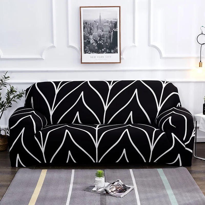 Modern Diagonal Line Sofa Cover