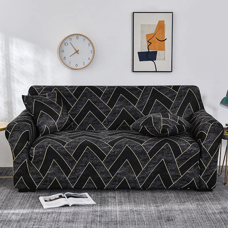 Modern Diagonal Line Sofa Cover