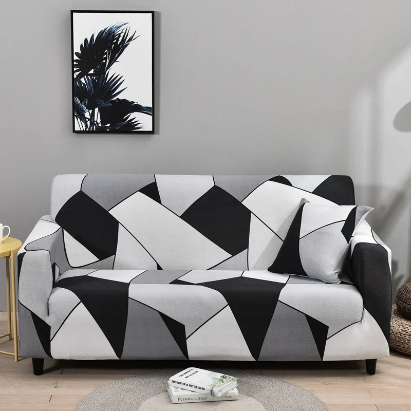 Modern Diagonal Line Sofa Cover