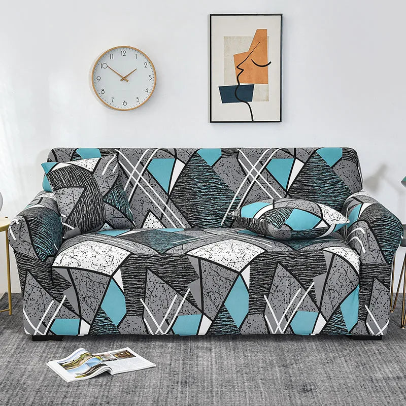 Modern Diagonal Line Sofa Cover