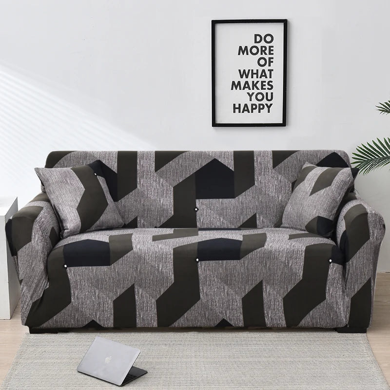 Modern Diagonal Line Sofa Cover