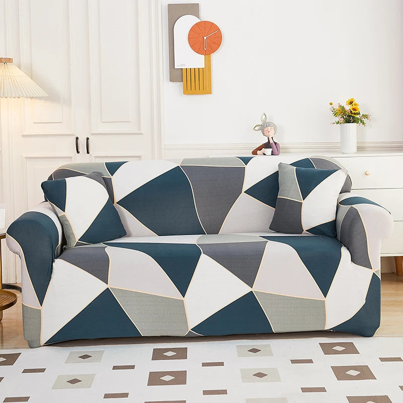 Modern Diagonal Line Sofa Cover