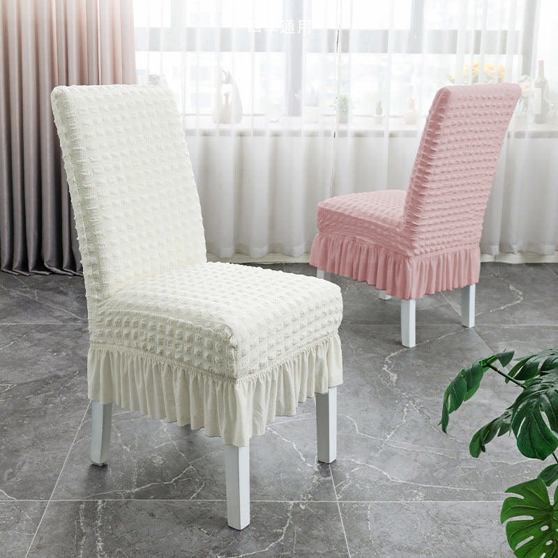 Foam Gauze Skirt Chair Cover