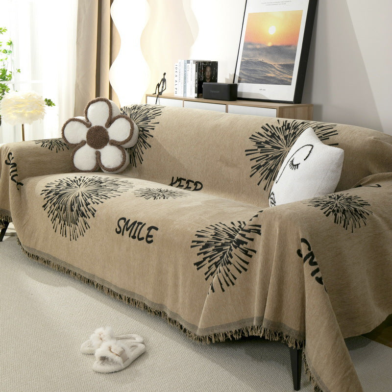 Nordic Style Fireworks Sofa Towel