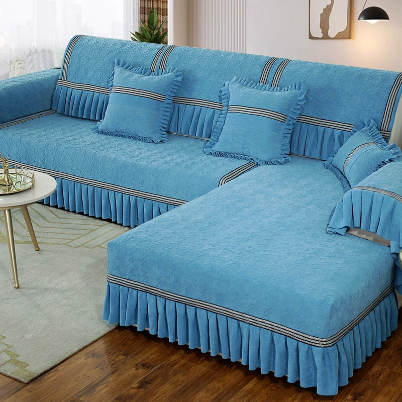 Colcover Silicone bottom sofa cushion combination set