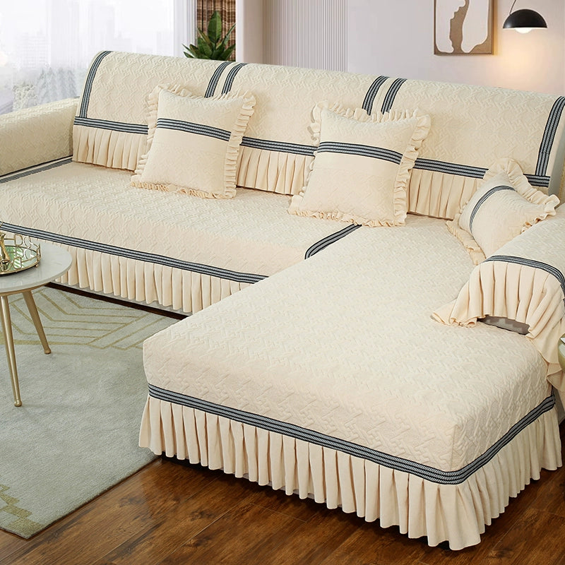 Colcover Silicone bottom sofa cushion combination set