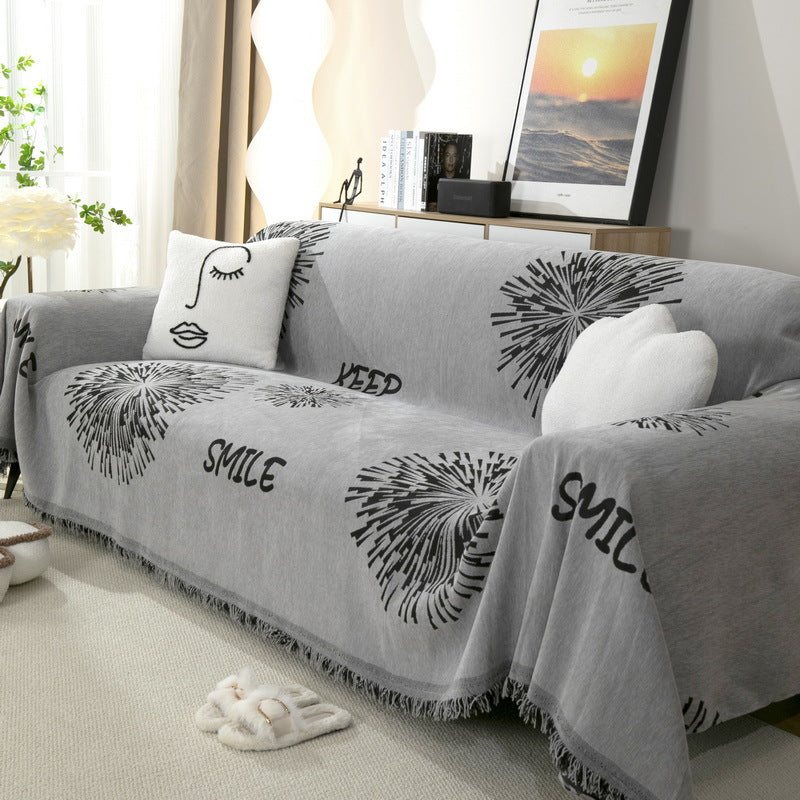 Nordic Style Fireworks Sofa Towel