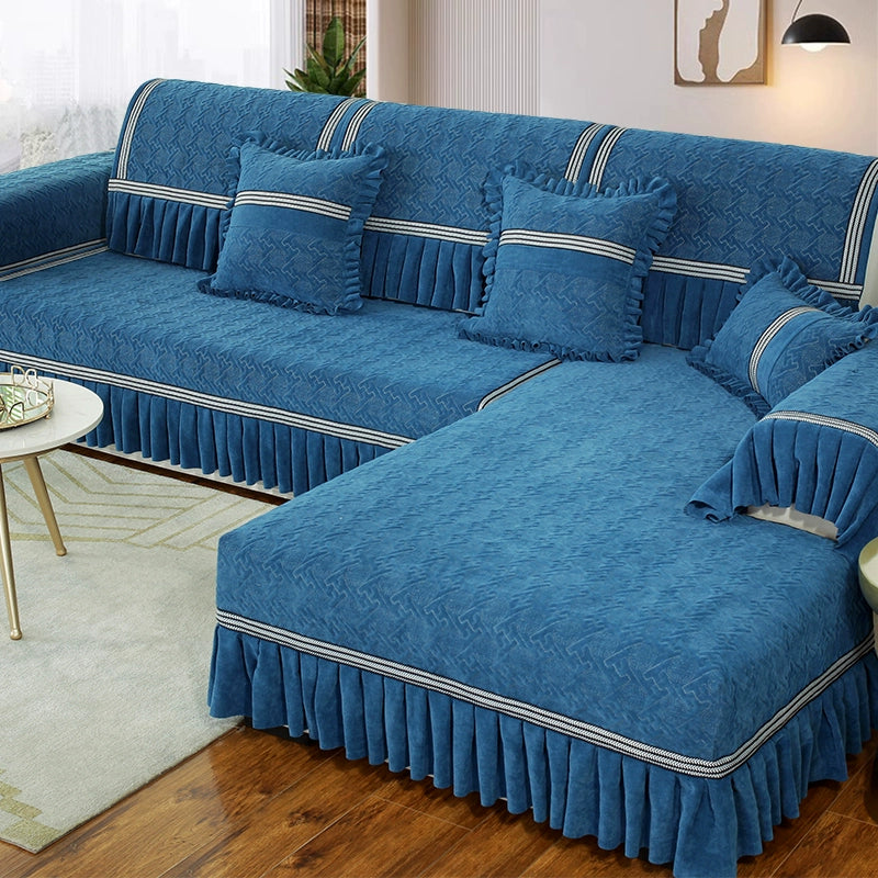 Colcover Silicone bottom sofa cushion combination set