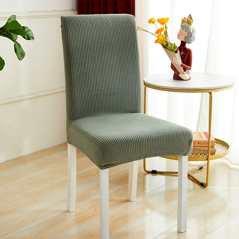 Thick Elastic Chair Cover Made Of Fleece