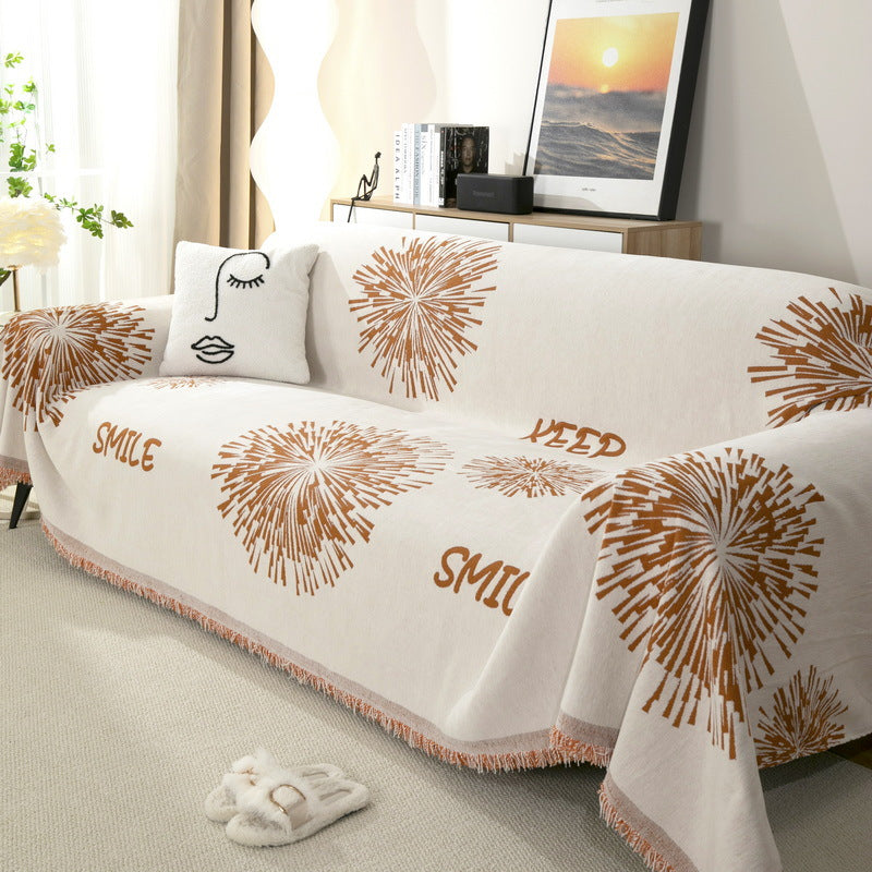 Nordic Style Fireworks Sofa Towel