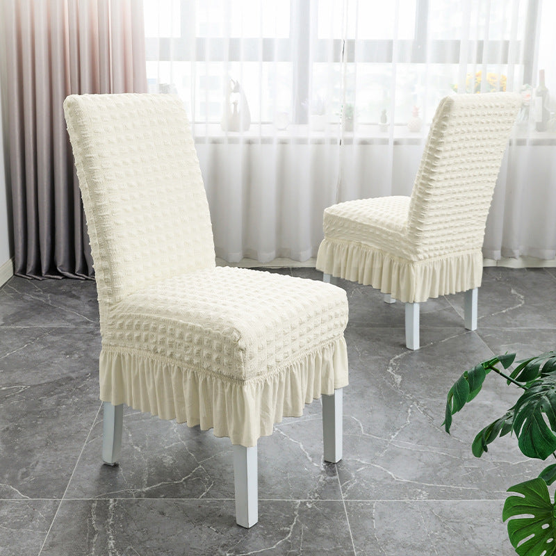 Foam Gauze Skirt Chair Cover