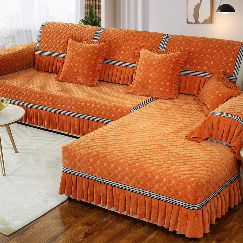 Colcover Silicone bottom sofa cushion combination set