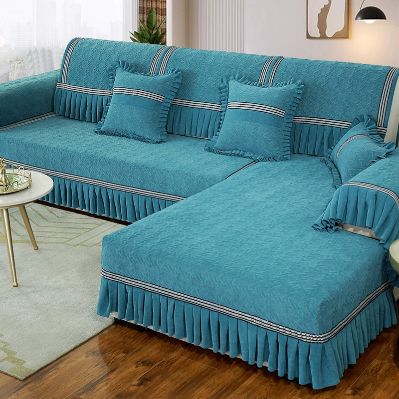 Colcover Silicone bottom sofa cushion combination set