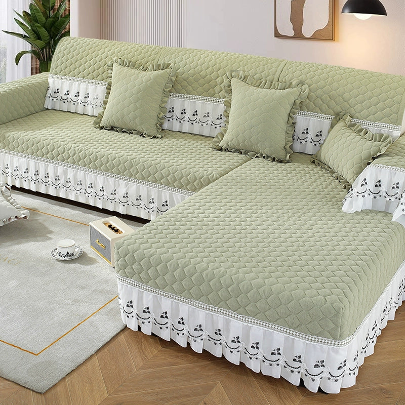 Colcover Silicone bottom sofa cushion combination set